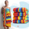 1PC Oversized Striped Beach Towel - Super Soft Microfiber Material, Fast Drying and Machine Washable, Beach Towel