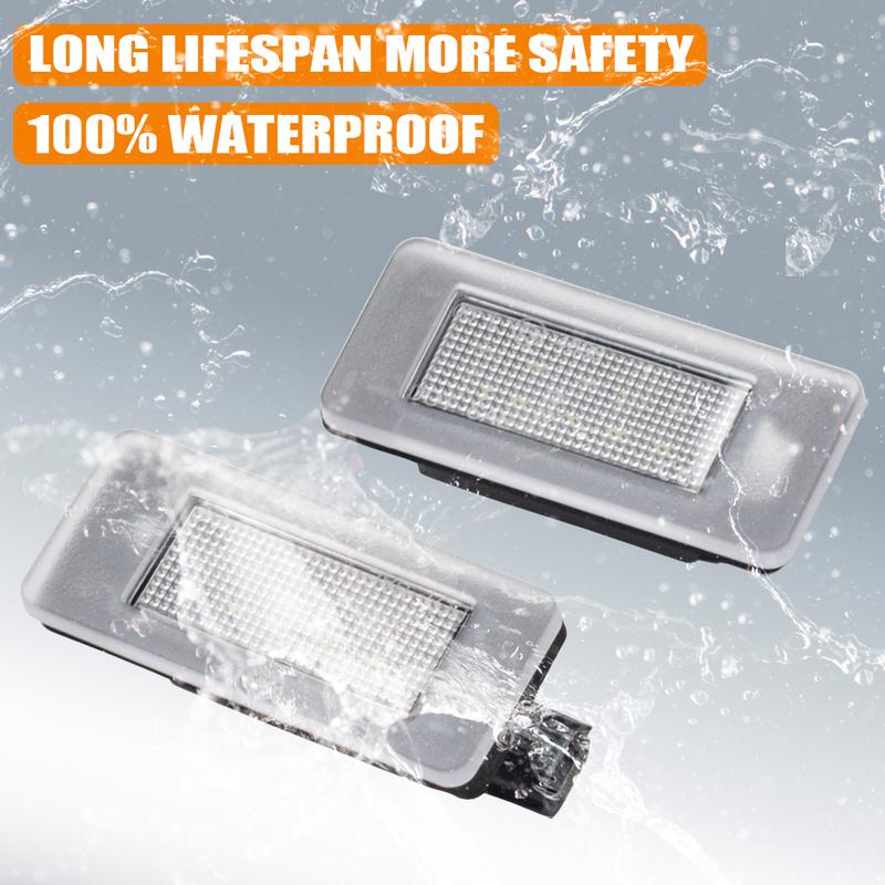 2Pcs Canbus LED License Number Plate Light Lamp For Nissan Serena C27 Altima Suzuki Landy Dacia Duster 265108990E