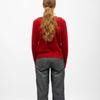 V-neck Sweater Berilde Fine Knit Old Red Woman DEELUXE 74