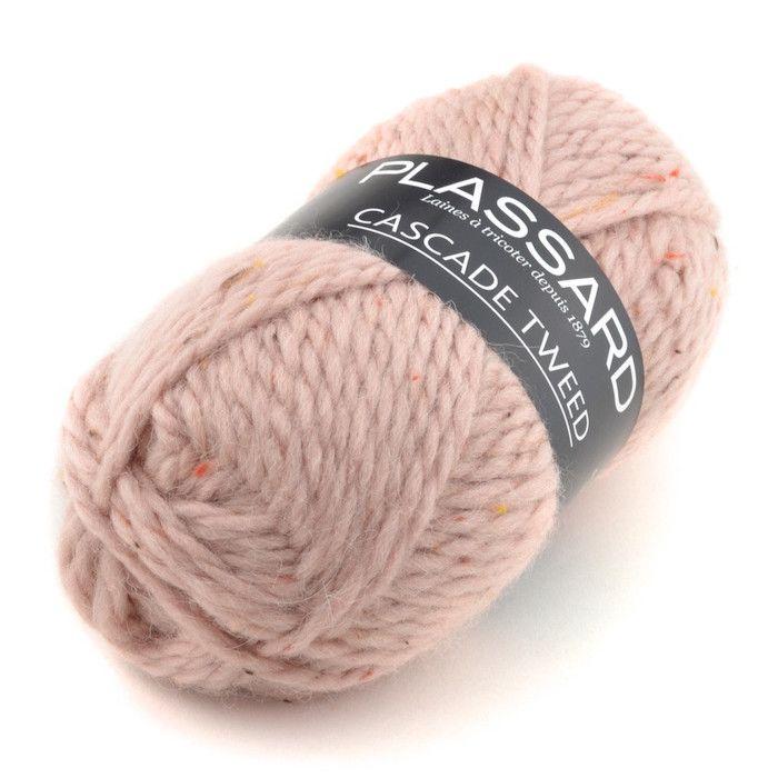 Ball of Yarn Cascade Tweed 30 Pale Pink Tweed