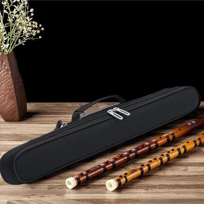 Flute Carrying Case Bamboo Storage Bag Multifunctional Accessories with Zipper Gift Handbag