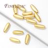 5mm*13mm Rice Shape Beads 18K Gold Plated Beads Separators,Bracelets Accessories,DIY Jewelry Making Supplies,Metal Beads