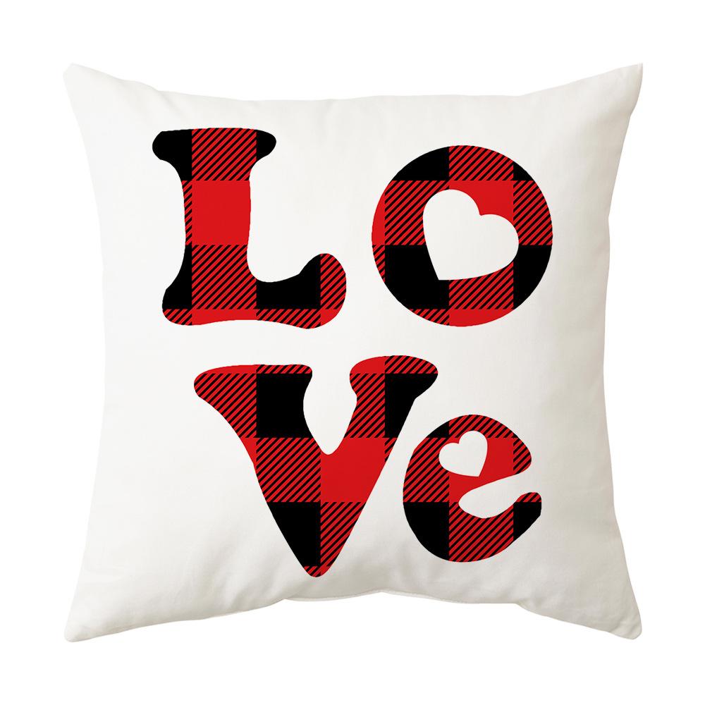 New Valentine's Day Pillow Cover Love Holiday Gift Pillow Home Cushion Cushion Cover