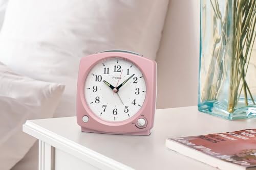 Seiko Clock Alarm Clock Table Clock Analog Melody Pink Pearl PYXIS 125×120×69mm NR455P