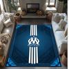 Olympique Lyonnais FC Soccer Football Pattern Soft Area Rug Non Slip Indoor Floor Carpet Sports Decor Mat for Bedroom