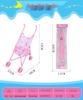 Kids' Pretend Play Folding Stroller and Baby Walker for Girls
