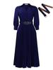European & American Plus Size Women's Solid Color Dress - Fashionable & Stylish