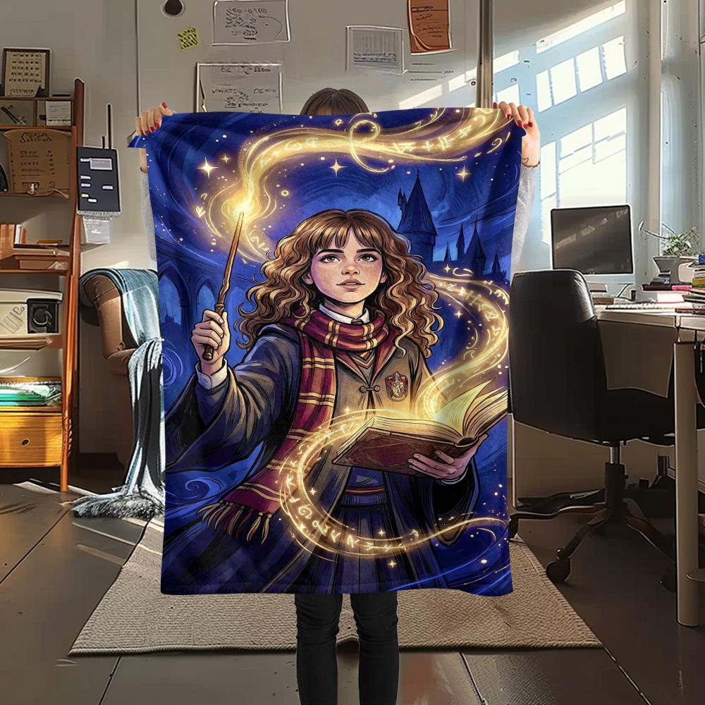 Hermione Magic Book Blanket Camping Trip Suitable For All Seasons Office Rest Blanket Sheet Christmas Gifts