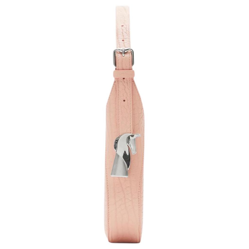 Burberry Adjustable B Buckle Zipper Closure Calfskin Tote Shoulder Bag Women Bags Pink 80835111