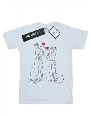 Womens/Ladies Aristocats We Go Together Cotton Boyfriend T-Shirt