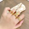 Diamond-Set Medieval Flower Opening Ring Niche Design Temperament Retro Light Luxury Exquisite High-End Ring
