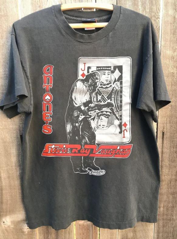 

Stevie Ray Vaughan Tour Vintage 90#039s Charcoal Unisex T shirt Reprint WA4155 Unisex T-Shirt XXXL