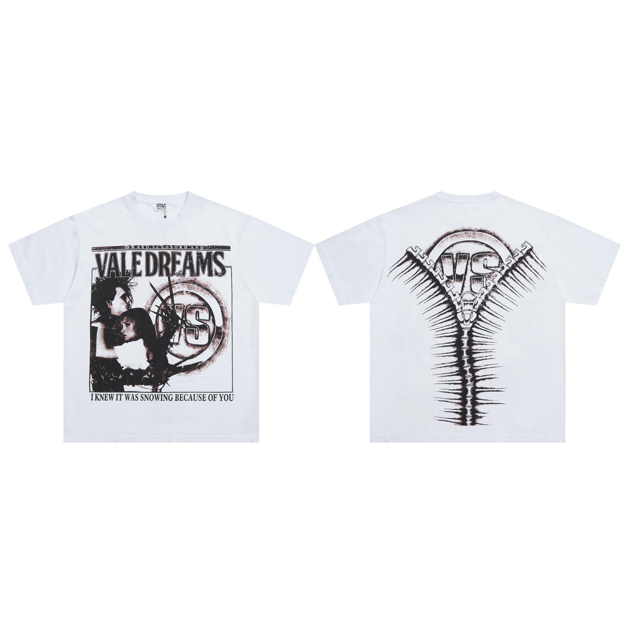 

V539 Vale Forever DREAM Valley Sport SCISSORHANDS TEE Summer Street Trendy T-shirt XL