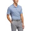 Adidas SS22 Solid Color Logo Print Short Sleeve Polo Shirt Men Tops Blue HF6218