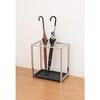 Fuji Boeki Large Umbrella Stand, 48cm Wide, Holds 15 Umbrellas, Chrome, Office Use, 83708