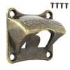Vintage Bronze Wall Mounted Wine Beer Soda Bottle Cap Opener Bar Accessories