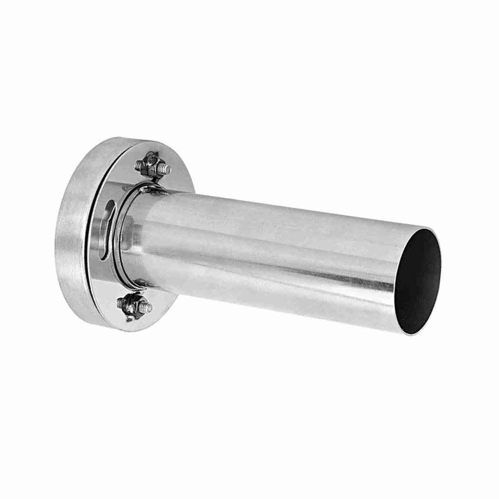 Car Adjustable Removable Round Head Exhaust Muffler Silencer Car Modification (4in)