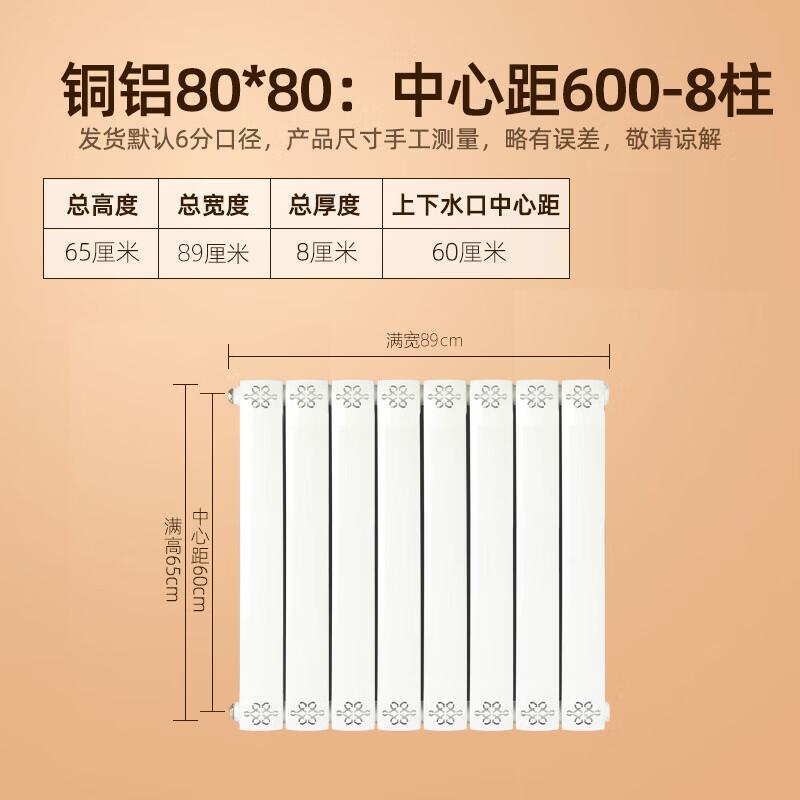 Moeller 80x80 Copper-Aluminum Hydronic Radiator