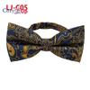 Fashion Blue Paisley Bowtie  Set for Men Wedding Business Party Luxury Pre-tied Men's Bow Tie Gifts