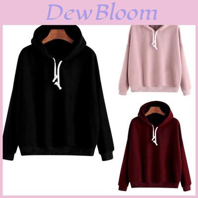 Stylish Unisex Men Women Pullover Hoodie Comfortable Solid Color Sweatshirt For Teens