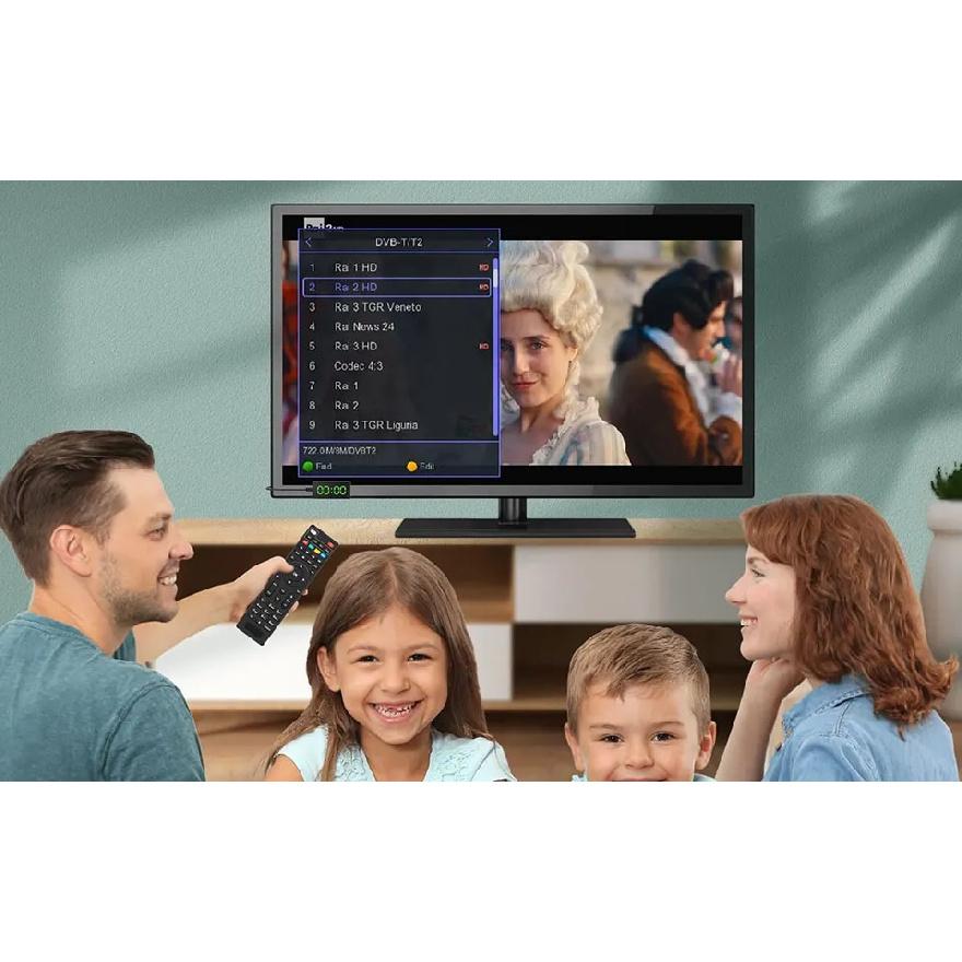 For Europe H.265 DVB-T2&C TV Decoder Dolby HD 1080P Mini TV Tuner HEVC 10Bit U8mini Digital Terrestrial Receiver Support WiFi