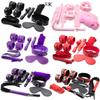 Sex Set Black Plush Handcuffs Pink 7-piece Manufacturer Leather 7-piece Set 5-meter Adult Health Products