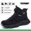 Men’s Four-Season Steel Toe Safety Boots: Anti-Smash, Anti-Puncture, Wear-Resistant, Comfortable High-Top Work Shoes