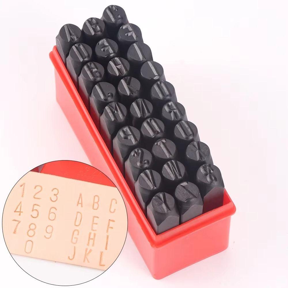 With Plastic Case Digital Letter Stamp Steel Number Stamp Letter&Number Stamp Punch