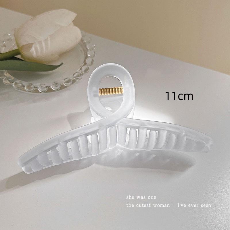 Large French Retro Claw Hair Clip for Elegant Women's Hairstyles.