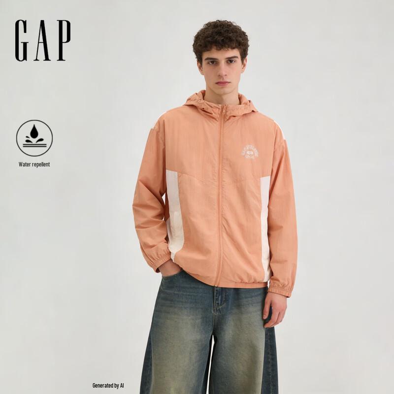 GAP Unisex 2026 Spring Water-Repellent Sun Protection Hooded Jacket 854132