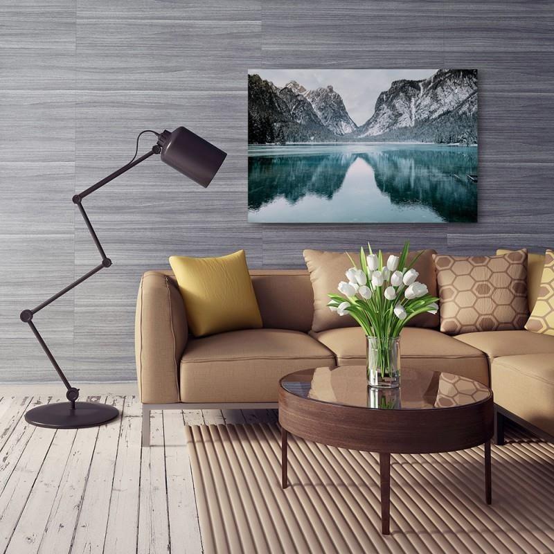 Canvas Print, Mountains Landscape Lake