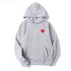 New love trendy brand couple sweater versatile men's and women's autumn and winter velvet jacket men's hooded love even large size sweater