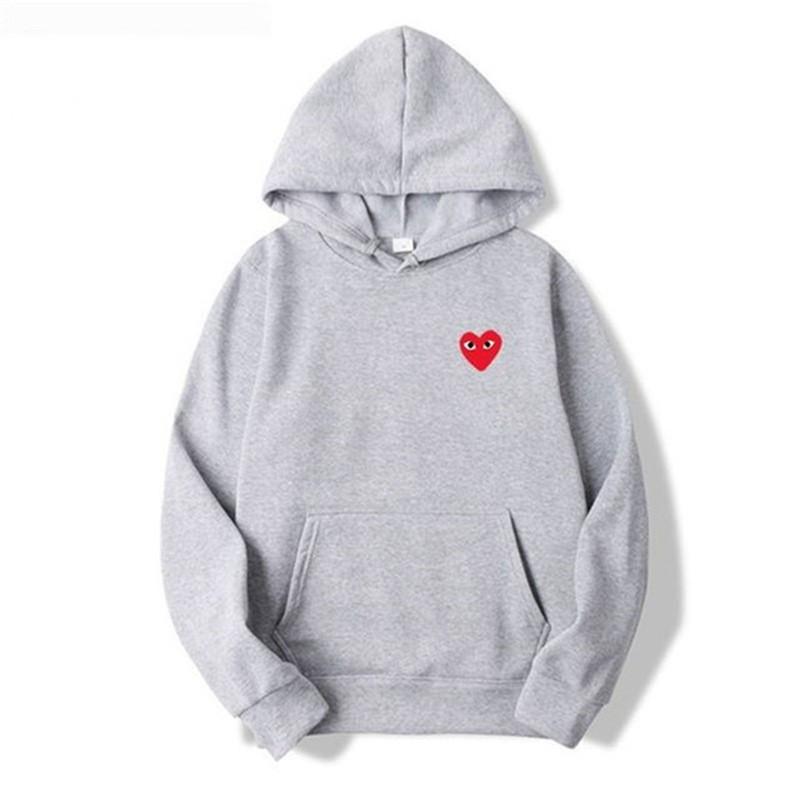 New love trendy brand couple sweater versatile men's and women's autumn and winter velvet jacket men's hooded love even large size sweater
