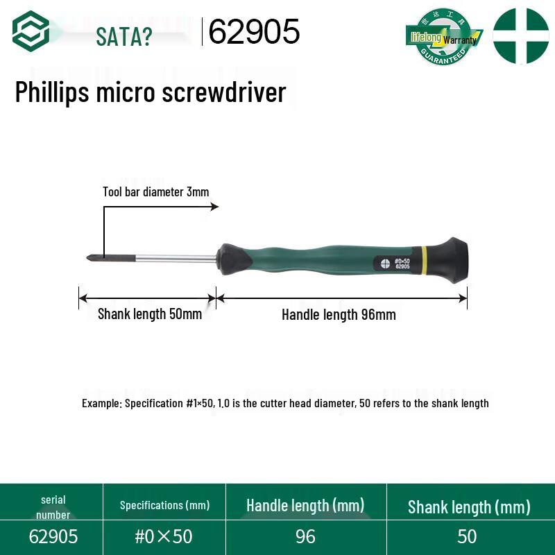 SATA 62905 Phillips Micro Screwdriver