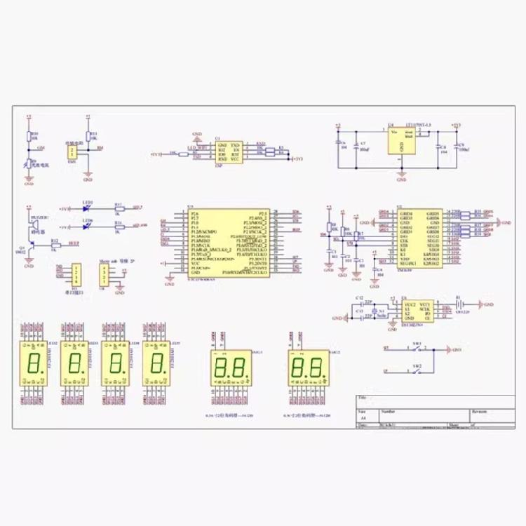 Programmable 8 Digit Digital Clock set with ESP8266 Module Soldering Project set Digital Tube Clock set for Home Office