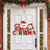 Merry Santa Claus Christmas Doorway Hanging Ornaments for Festive Atmosphere In Bedroom or Tree