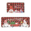 Cross-border Christmas Holiday Anti-Slip, Dirt-Resistant Kitchen Floor Mats – Long, Oil-Absorbing, Decorative Door Foot Mats