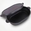 ZISIZ Cast Iron Oval Dual-use Pan