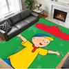 Anti‑Slip Crystal Velvet Floor Rug, Caillou Design Carpet for Indoor Living Bedroom Home Decoration