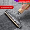Double-Sided Wooden Handle Lint Remover for Wool Coats and Carpets