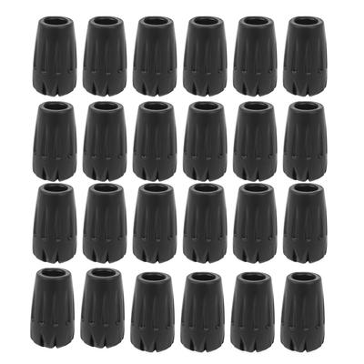 24Pcs Walking Pole Rubber Tips Trekking Hiking Stick Foot Protectors Head Cover Replacement