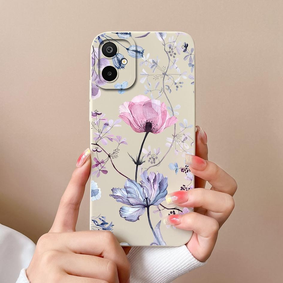 Casing For Samsung Galaxy M06 S25 Edge A06 F06 F16 M16 Beautiful Flowers Avocado High Quality Shockproof Silicone Protective Cases For Samsung Housing