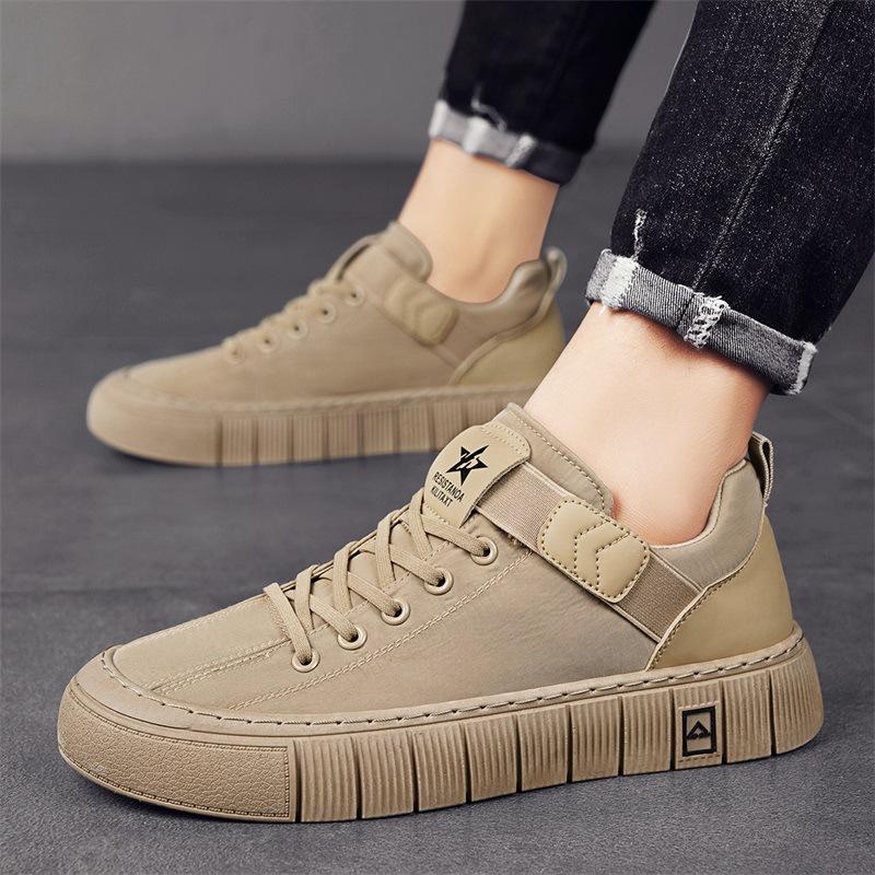 

Мужская обувь весна дышащая 2025 новая спортивная и повседневная обувь на платформе, рабочая, с мягкой подошвой, модная обувь 39