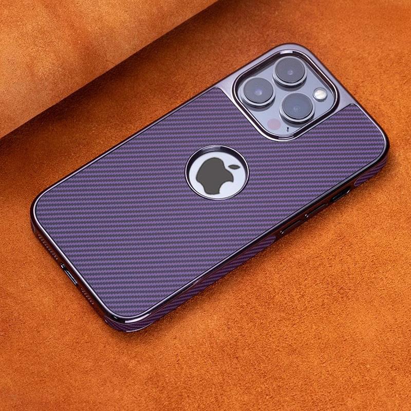 

Подходит для чехлов для телефона Apple 16promax с открытым логотипом, Роскошный полный пакет для бизнеса IPhone15 14, Противоударная текстура из углеродного волокна iPhone 13 6.1 inch
