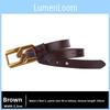 Elegant Leather Belt For Women With Chain Buckle And Classic Design For Casual Wear