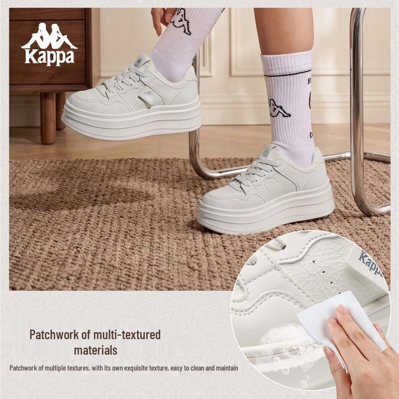 Kappa Women's Classic White Platform Sneakers