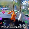 1/2pcs Color Changing Roast Duck Pendant Color Change Roasted Duck Goose Car Hanging Keychain Rearview Mirror Decoration