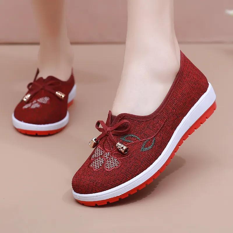 Zapatos De Mujer Women High Quality Anti Skid Multi Color Mom Flat Loafers Sapatos Femininas Lady Classic Round Toe Shoes Ga249