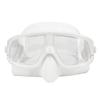 Diving Goggles Dual Use PC Silicone Antifog Waterproof Scuba Diving Mask for Adult Freediving Swim White