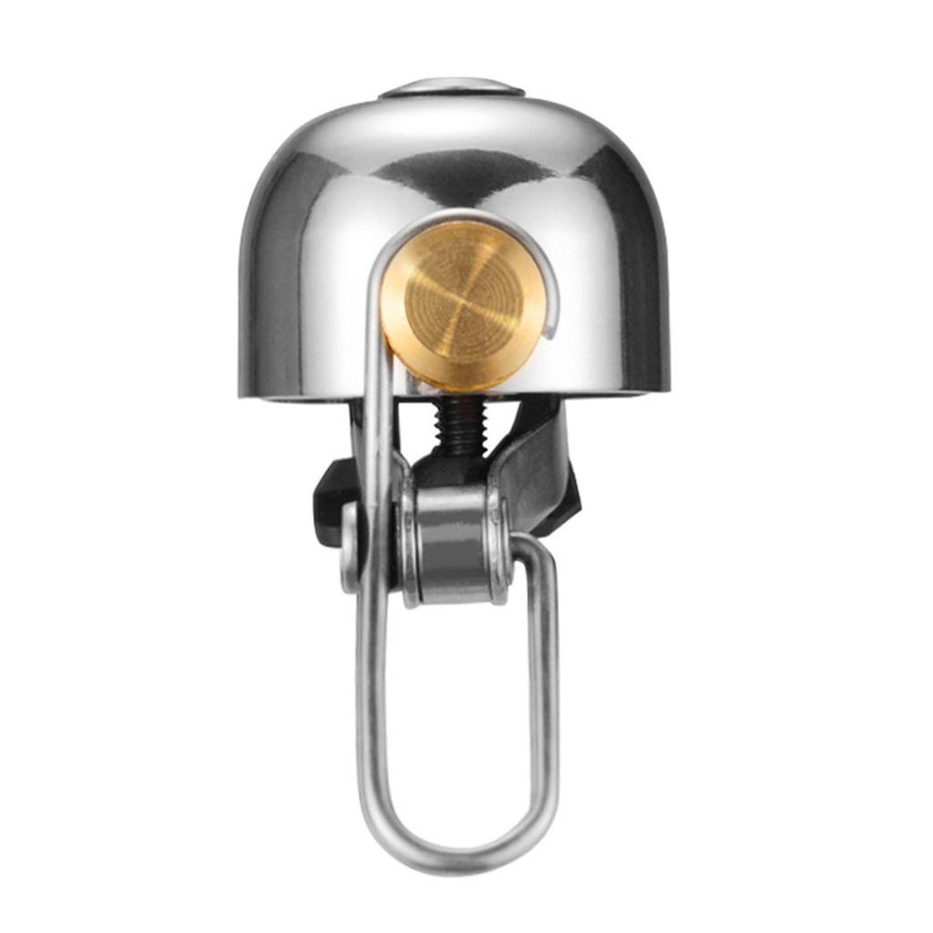 Bicycle Bell,Stainless Steel Loud-Handlebar Alarm Bike Rings Bell,Universal Fit Bike Sport Alarm Bell,For Road MTBs Fixed Geared